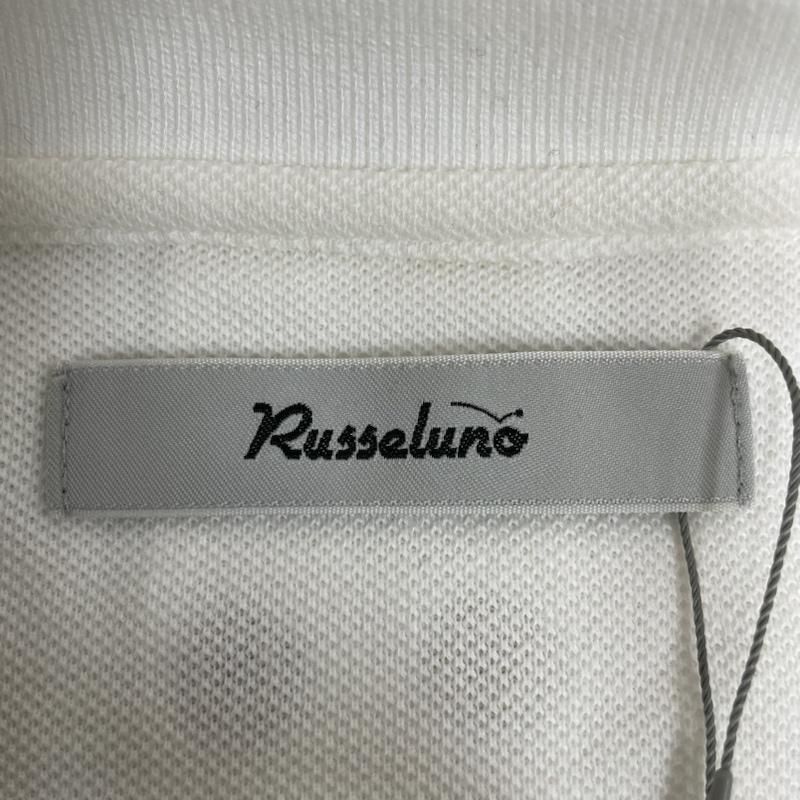 Russeluno ラッセルノ ポロシャツ 半袖 ポケット ルーズ フィット ポロシャツ 半袖 ロゴ 刺繍 タグ付き RS-2210301