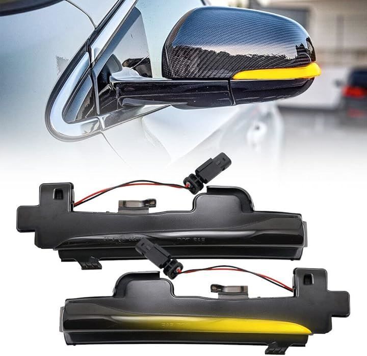 hotimp 互換品 ボルボ VOLVO LED 流れて光る ノーマル点灯への切替SW付 ドアミラー シーケンシャル ウインカー スモークレンズ仕様 S60 S80 V40 V60 V70 純正交換タイプ 左右１組 車検対応