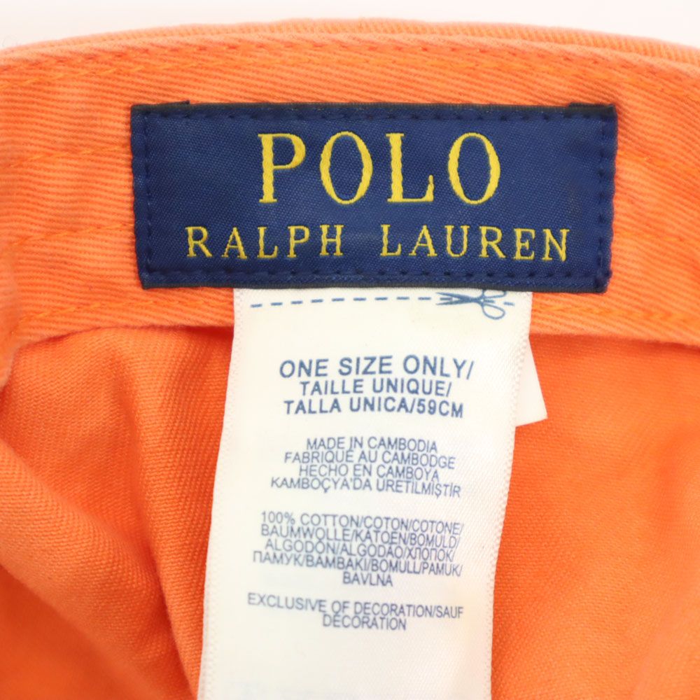 ポロラルフローレン キャップ オレンジ系 POLO RALPH LAUREN メンズ