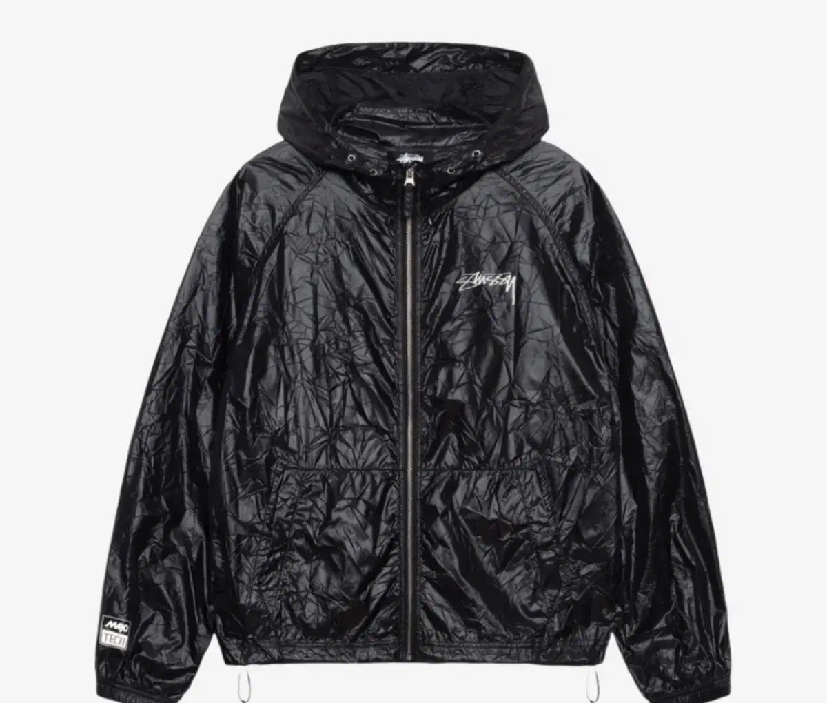 STUSSY ステューシー ビーチシェル リンクル ナイロン ジャケット L