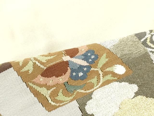 短冊花鳥流水文