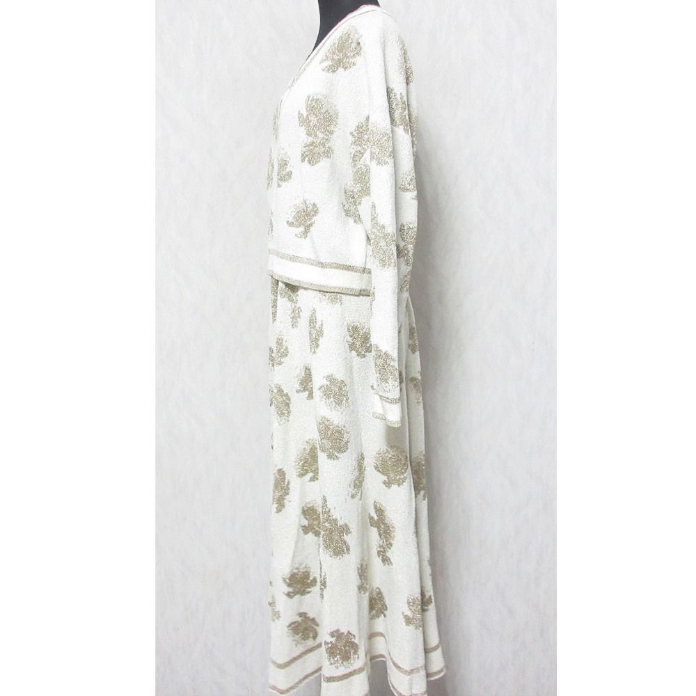 グレース コンチネンタル フローラルラメ トップ＆スカート セットアップ