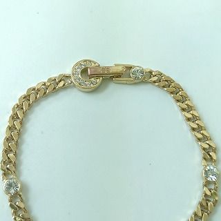 GIVENCHY ジバンシー クリスタル ラインストーン 喜平チェーン