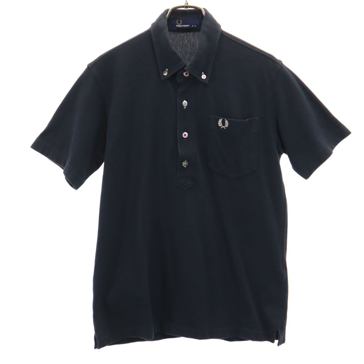 FRED PERRY フレッドペリー 日本製 半袖 ポロシャツ M ブラック
