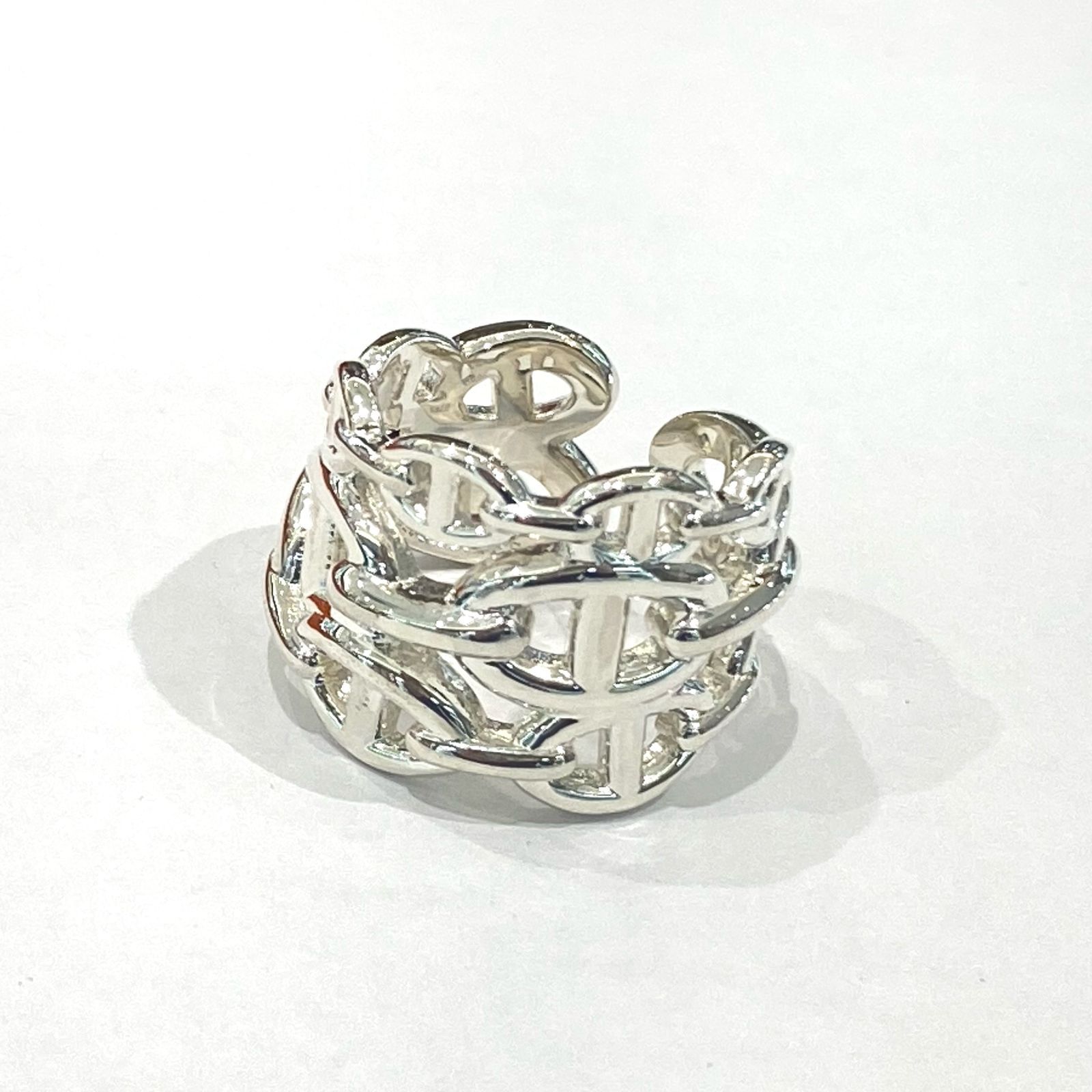 未使用品🌟HERMES エルメス アンシェネ シルバー925 18.5号 リング  