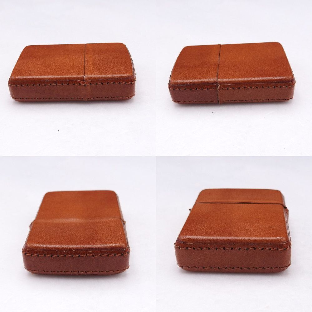 ZIPPO オイルライター?レザー革巻き ブラウン✨ケース付き