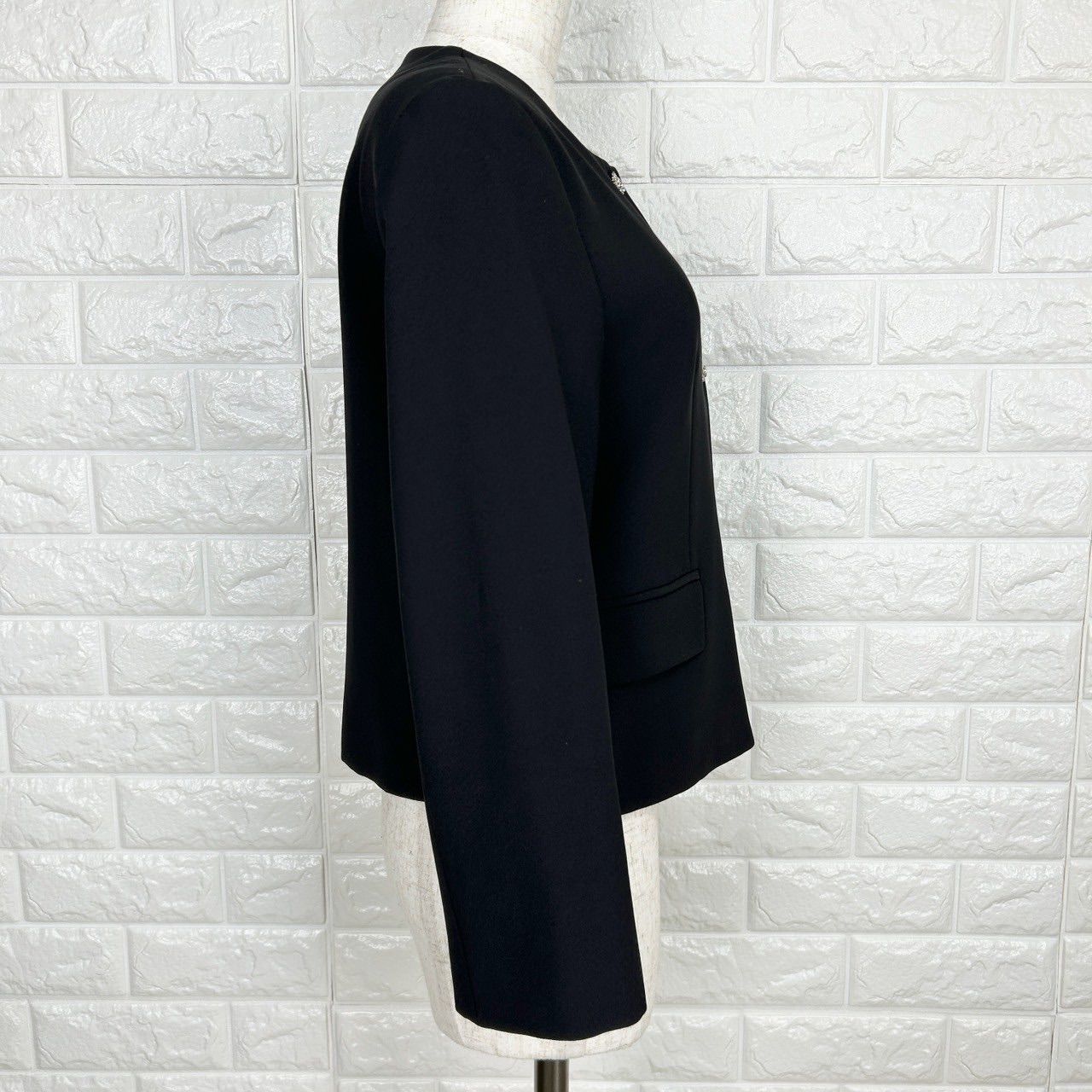 値下げ交渉OK☆ ザラ ZARA XS ノーカラージャケット ブラック