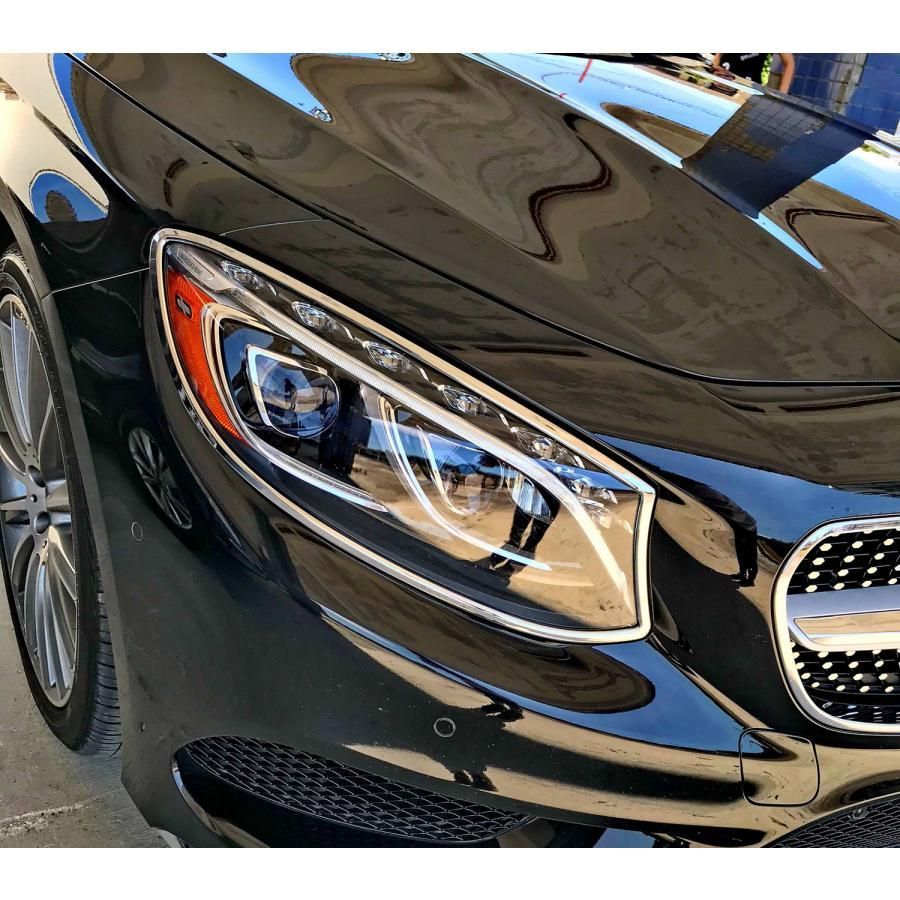 ベンツ メッキヘッドライトリング R231 SL SL350SL550SL63SL65AMG リム　リング　カバー　メッキ　ガーニッシュ ベンツ SLクラス R231 キセノン ヘッドランプ 右側 純正