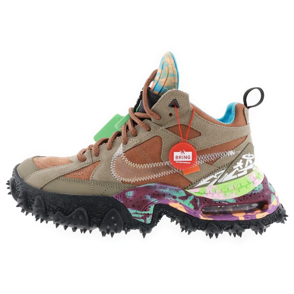 NIKE (ナイキ) Off-White×Air Terra Forma Wheat and Green Strike オフホワイト×エアテラフォーマ  ウィート アンド グリーンストライク ハイカット ブラウン DQ1615-200 - メルカリ