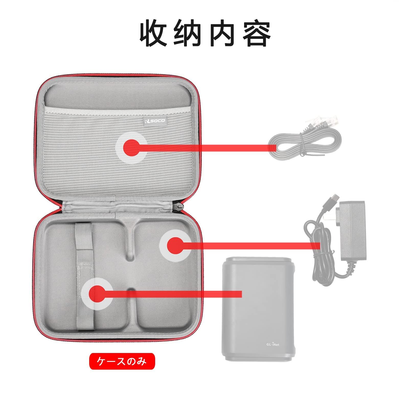 人気商品】トラベルVPNルーター対応 GL-SFT1200/GL-A1300/GL-MT1300/GL-AXT1800/GL-MT3000  (ケースのみ) GL.iNet ルーター用のケース GL.iNet無線LAN 収納ケース RLSOCO - メルカリ