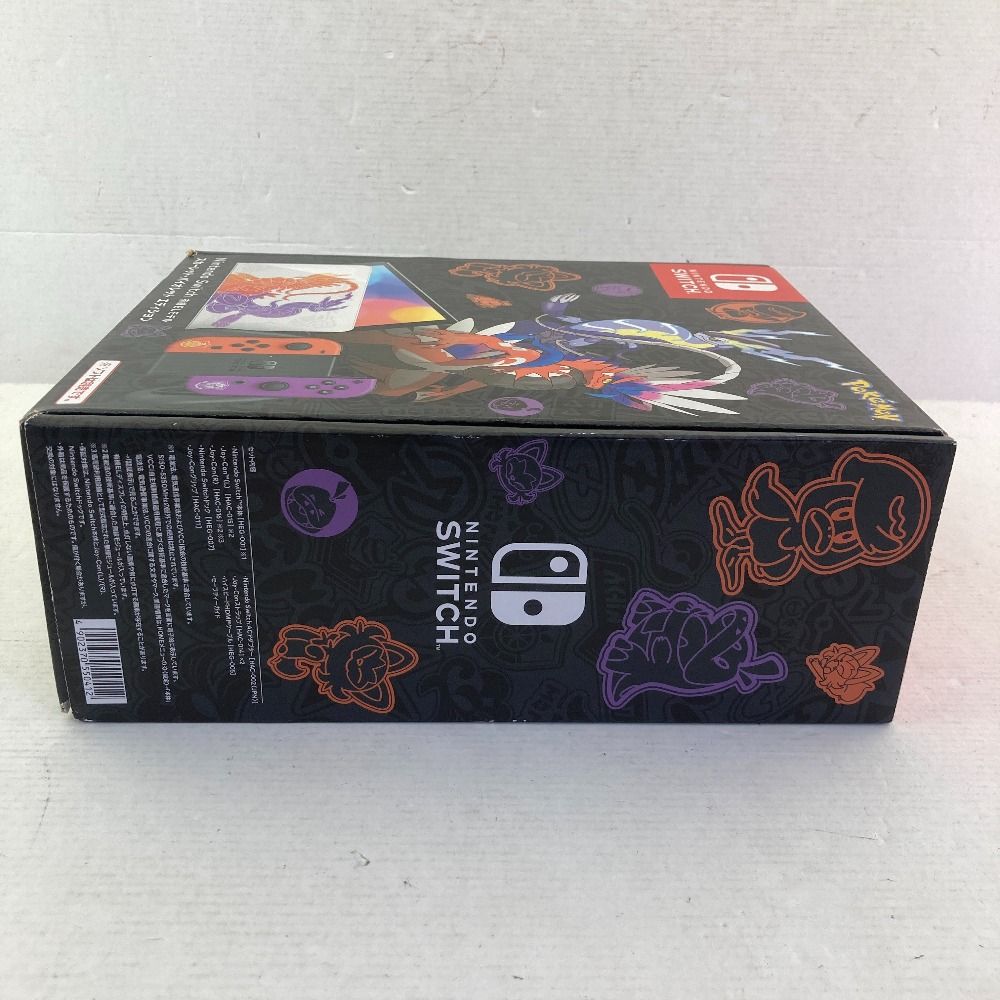 任天堂 Switch 有機ELスカーレット バイオレットエディション　店舗印あり Nintendo Switch(有機ELモデル) スカーレット・バイオレット