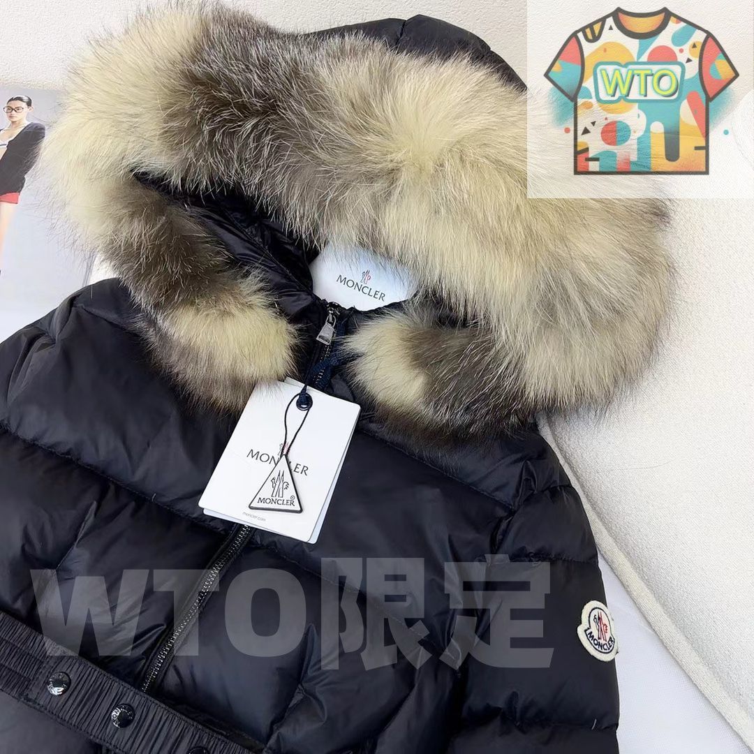 モンクレール ダウンジャケット MONCLER BULGARIE フード付き MONCLERモンクレール 黒 ダウンジャケット フード付き ウエスト