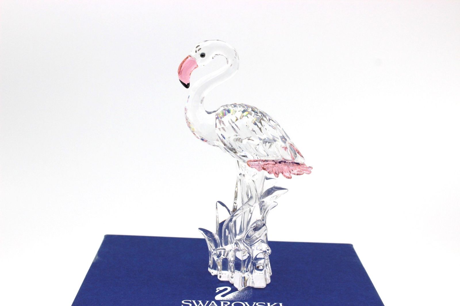 スワロフスキー　SWAROVSKI　置物　フラミンゴ スワロフスキー フラミンゴ オブジェ 置物 箱 クリスタル レア