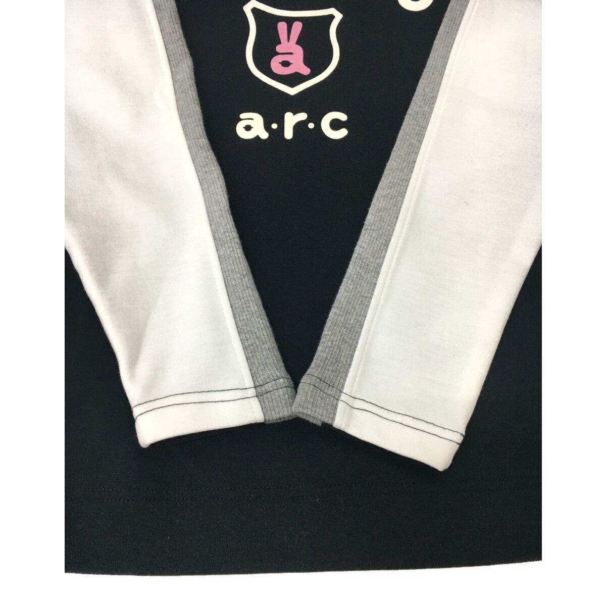 レディース アルチビオ archivio 長袖シャツ 36(S) 黒×白×グレー