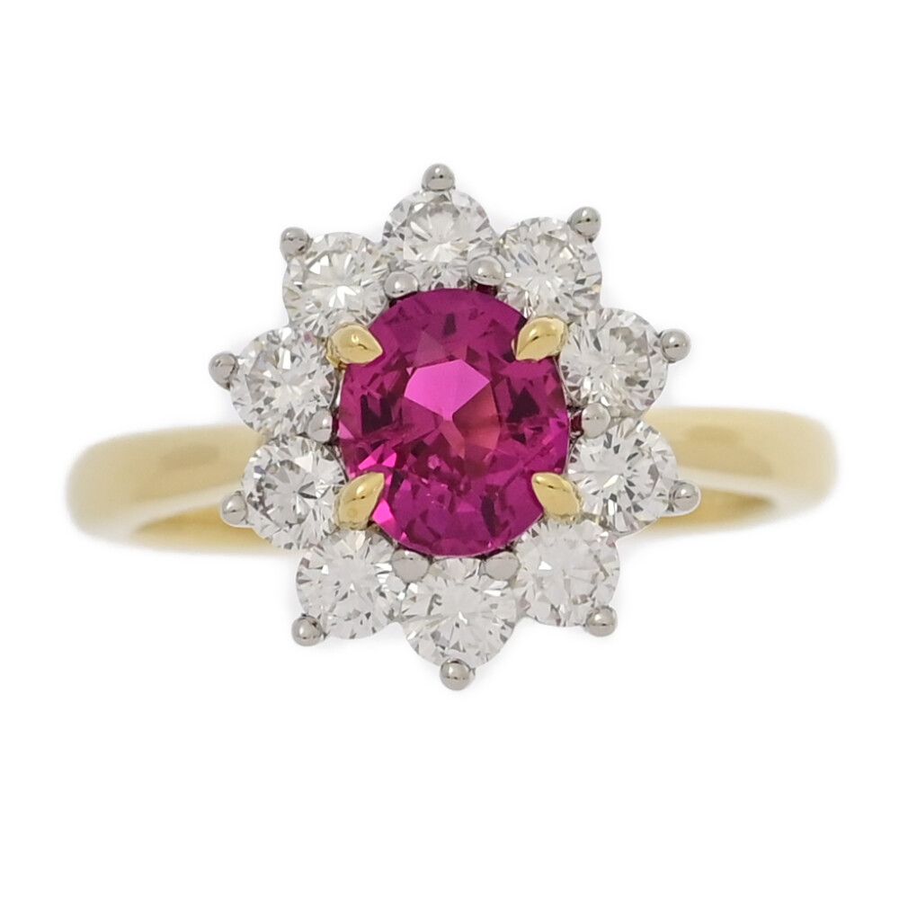 価格交渉可】Tiffany & Co.ルビー ダイヤモンド リングバターカップ