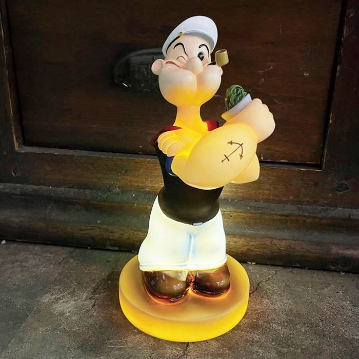 スタチュー ウィズ ライト (ポパイ) 照明 POPEYE オブジェ ほうれん草