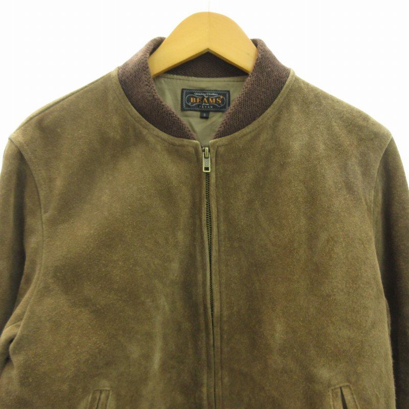 ✨希少✨BEAMS ビームス テーラードジャケット スエード生地 ブラウン 本革 BEAMS（ビームス）ウール 2ボタン ジャケット（ジャケット
