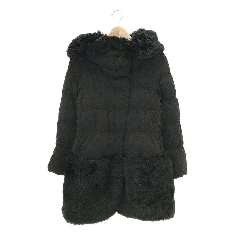 バーニーズ ニューヨークBARNEYS NEW YORK ファーダウンジャケット 美品】バーニーズニューヨーク ダウンジャケット ラクーンファー
