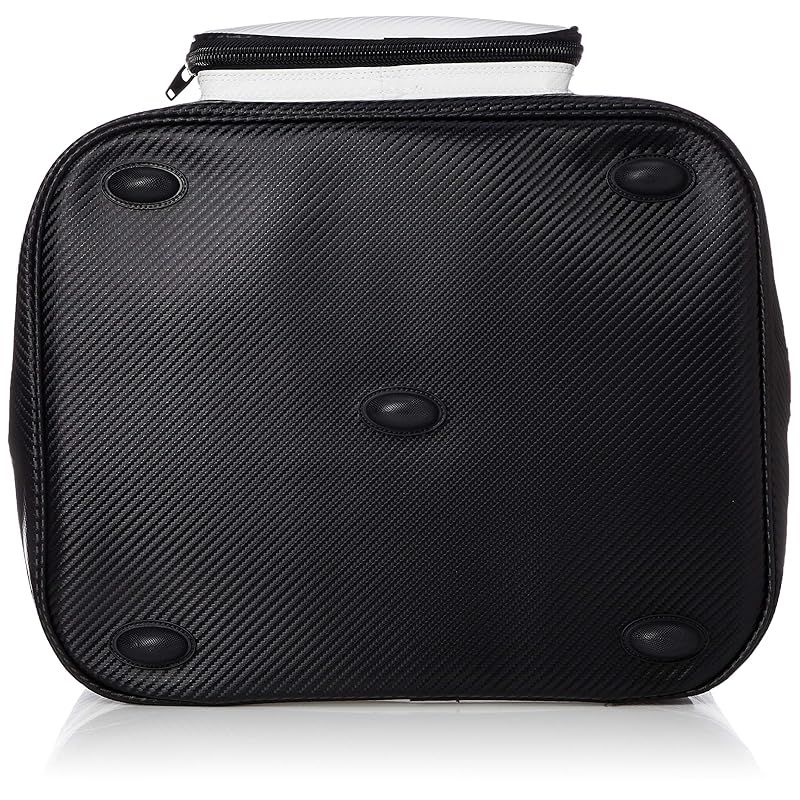 エナメルボールバッグ ホワイト×Dブルー