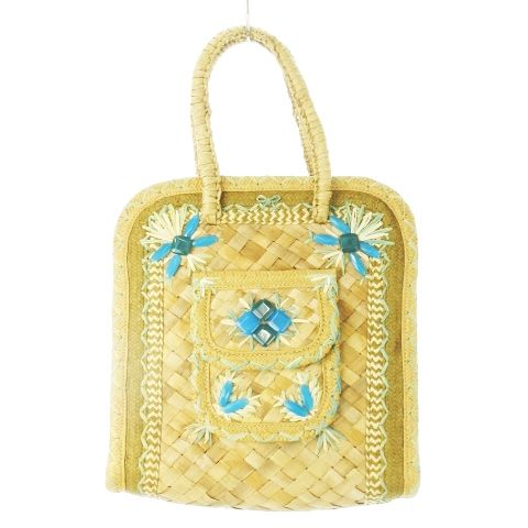希少 アニヤハインドマーチ ストロー刺繍ロゴクラッチバッグ ハンドバッグ ANYA HINDMARCH アニヤハインドマーチ クラッチバッグ ロゴ