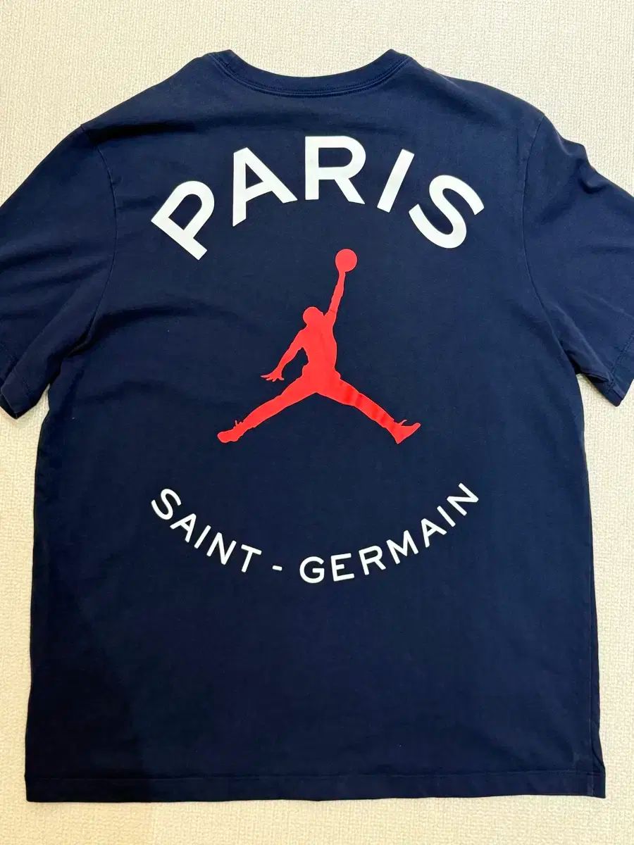 パリ・サンジェルマン ジョーダンネイビーシャツ　Mサイズ Paris Saint-Germain - ジョーダン パリ サンジェルマン シャツ