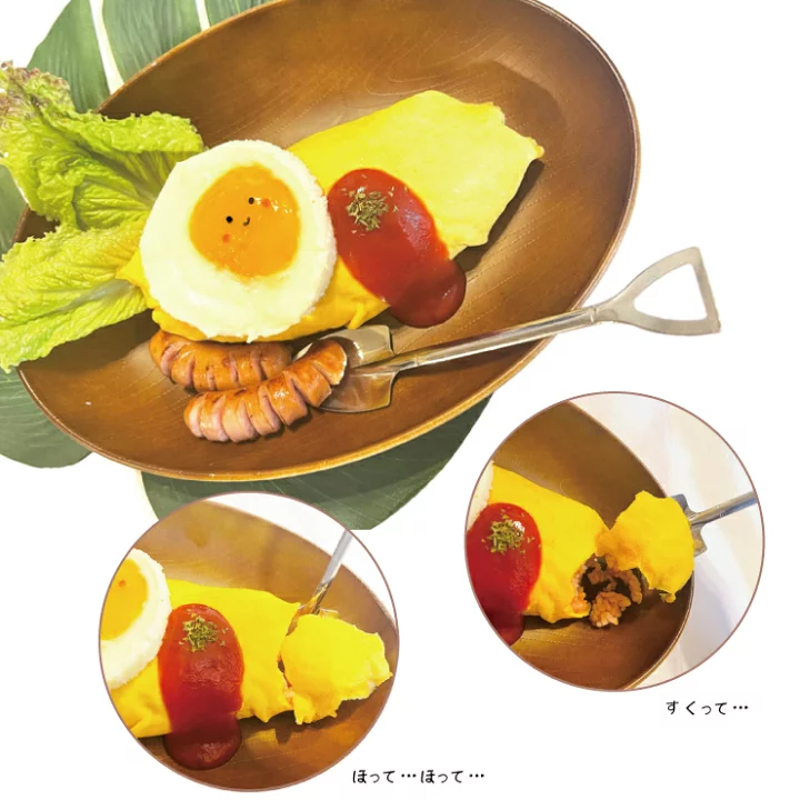 4本セット　スコップ　シャベル　デザイン　キッチン　スプーン　食器　器具　面白い雑貨　夏場のかき氷　フルーツ　スイカ　マンゴ　キュウイ　メロン　オムライス　炒飯　を食べる時に最適　インスタ映え　Instagram クリスマス　ハロウィン　イベント　パーティ