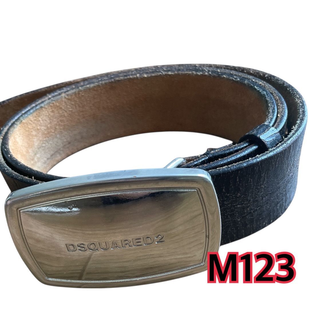 DSQUARED2(ディースクエアード) ベルト 黒色 ウエスト95~100cm