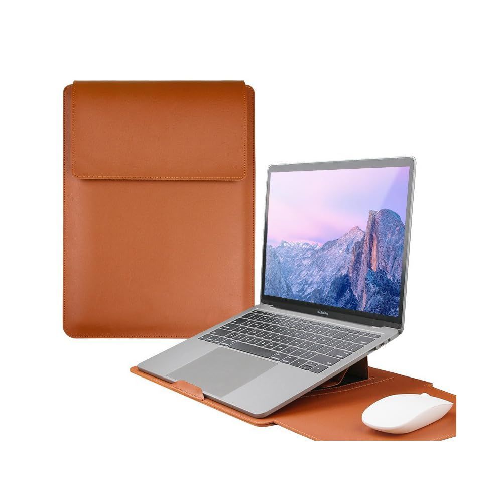 新品 【 スタンド付き 】 ノートパソコン ケース スタンド PCケース (Brown)