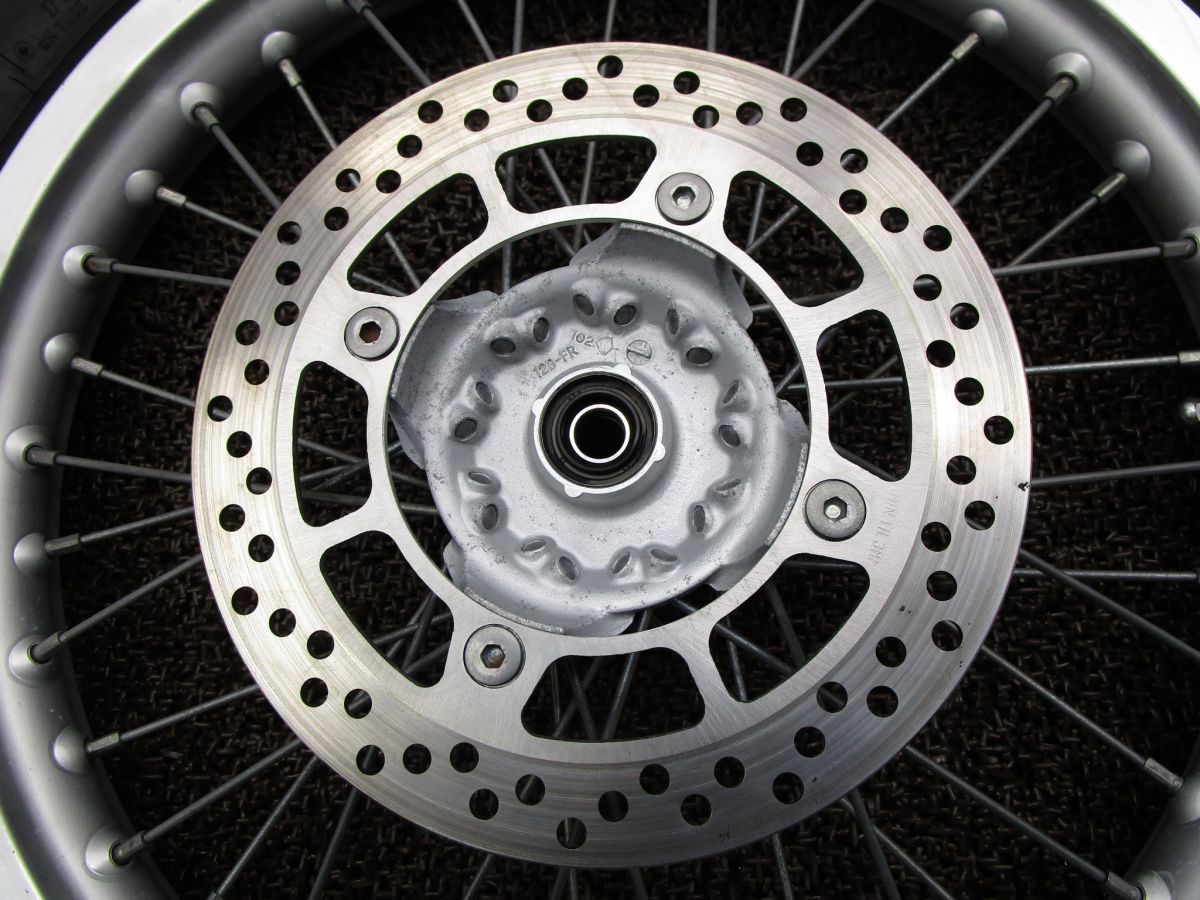 TS125R タカサゴ フロントホイール ディスク 18インチ A5563 SF15A スズキ F115 キャブ車 動画有 LAWEED_CL