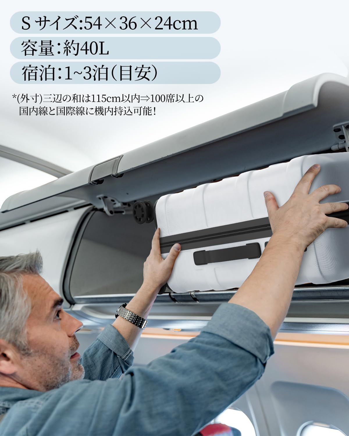 キャリーバッグ 機内持込可