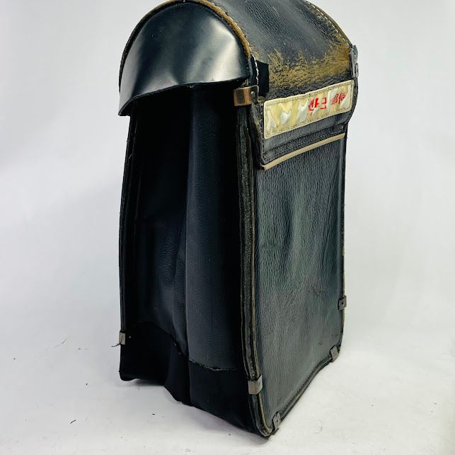 中古】日本郵便 郵政 郵便局 書留用かばん ムトー社製 使用感大 腰掛