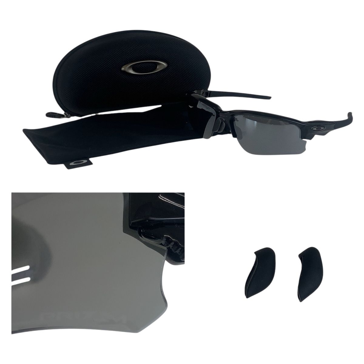 美品 OAKLEY オークリー ブラック 黒 プラスチック/シリコン  