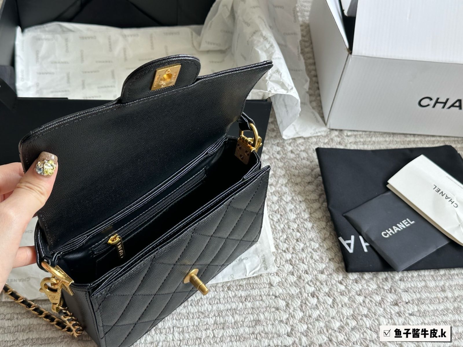今日特価】Chanel 24K シャネル 24K ハンドル フラップバッグ