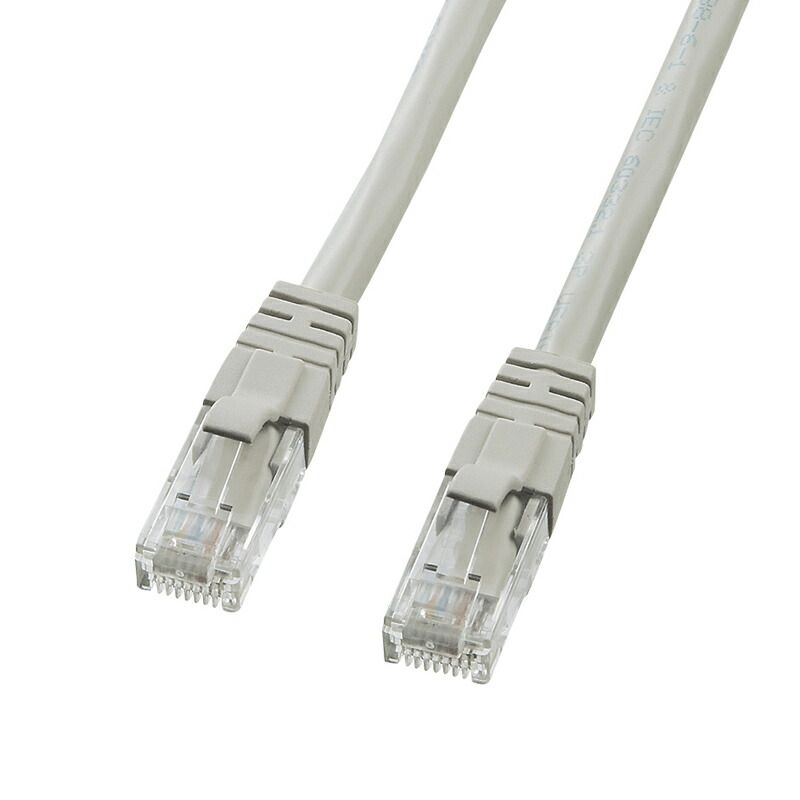 （まとめ買い）サンワサプライ カテゴリ6UTPクロスケーブル 1m ライトグレー KB-T6L-01CK 【×3セット】