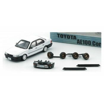BM　CREATIONS　1/64スケール　トヨタ　カローラ　AE100　96　ホワイト/ブラックバンパー　RHD　64B0363