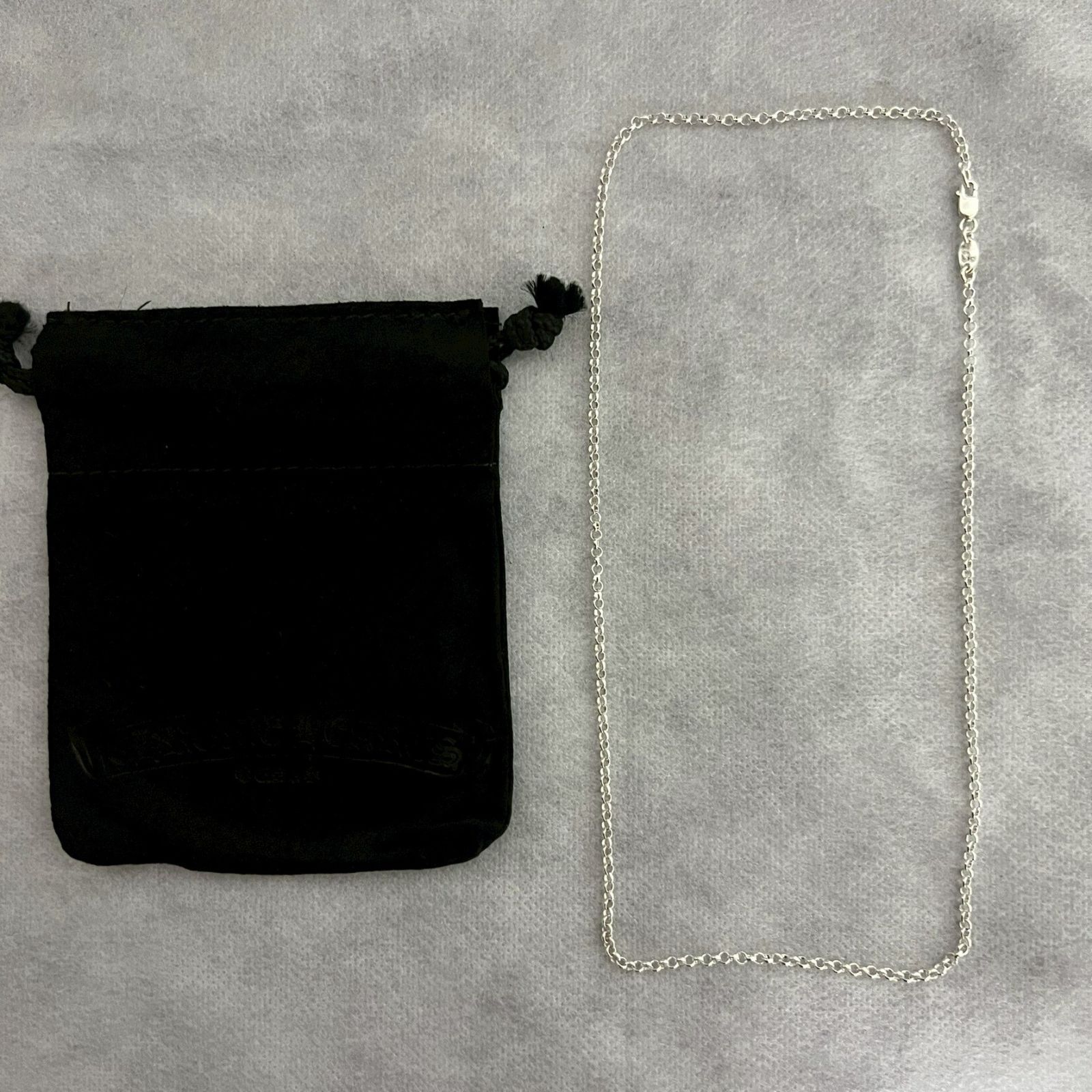 CHROME HEARTS Roll Chain クロムハーツ ロールチェーン 18インチ シルバー 925 ネックレス ネックチェーン アクセサリー 小物 メンズ レディース 45㎝ ♥