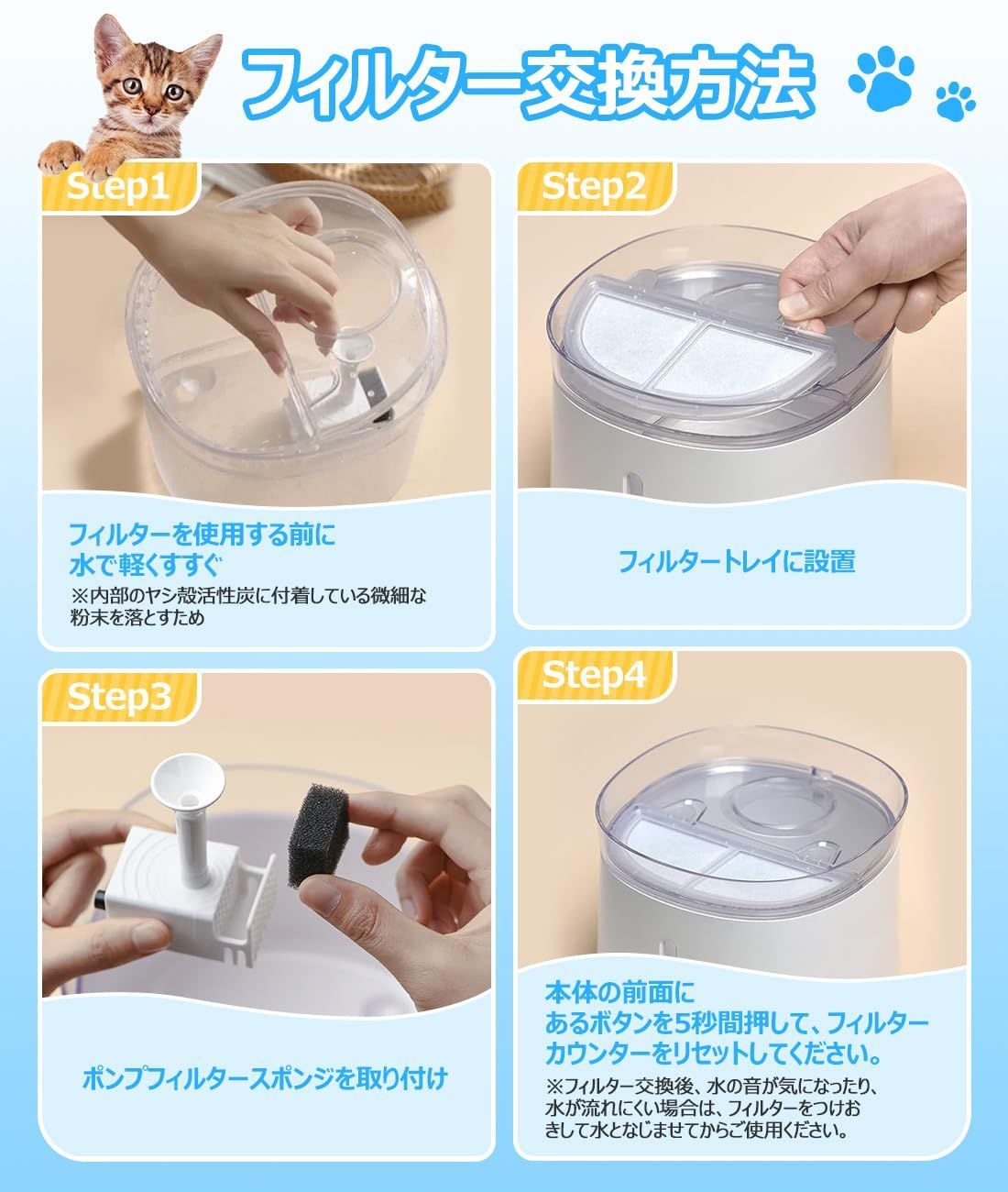 【数量限定】給水器 水飲み器 フィルターユニット 猫 犬 フィルター フィルター 枠付き 自動給水器 ペット 互換品 9セット入り WF20&CF20 用 スマートペット