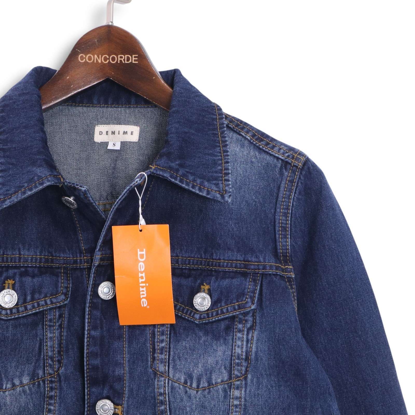 新品 未使用】 Denime ドゥニーム 通年 USED加工☆ Gジャン デニム 
