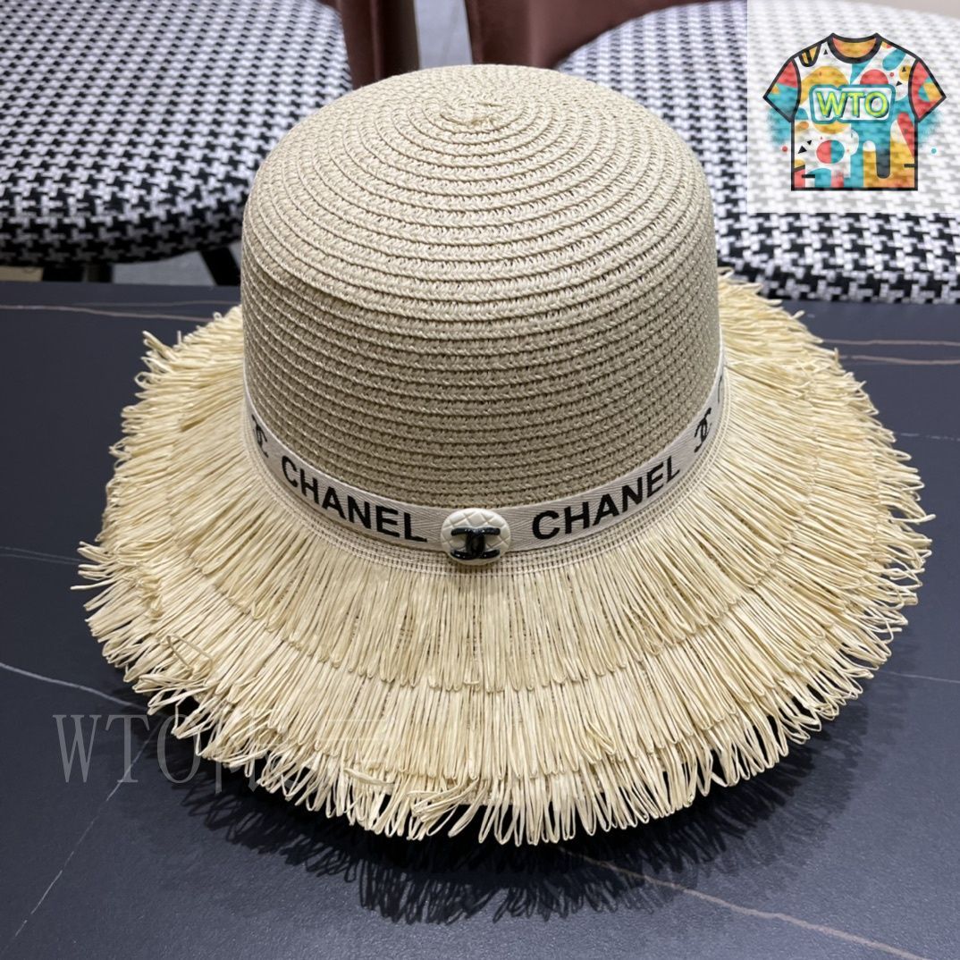 【夏の新作】CHANEL 麦わらハット シルク装飾付 CHANEL麦わら帽子(シャネル ) - フリマアプリ&サイトShoppies
