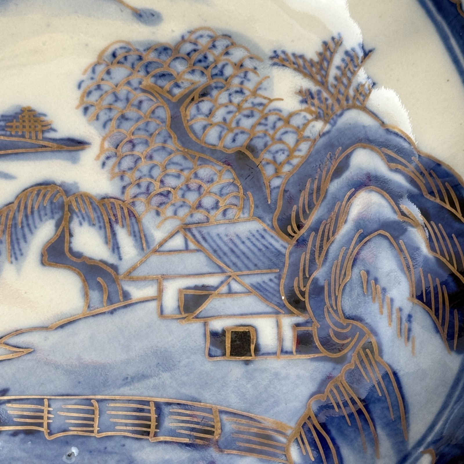 古伊万里 月弓 金彩山鳥風景画 陶器皿 5枚セット 古伊万里 月弓 金彩山鳥風景画 陶器皿 5枚セット - メルカリ