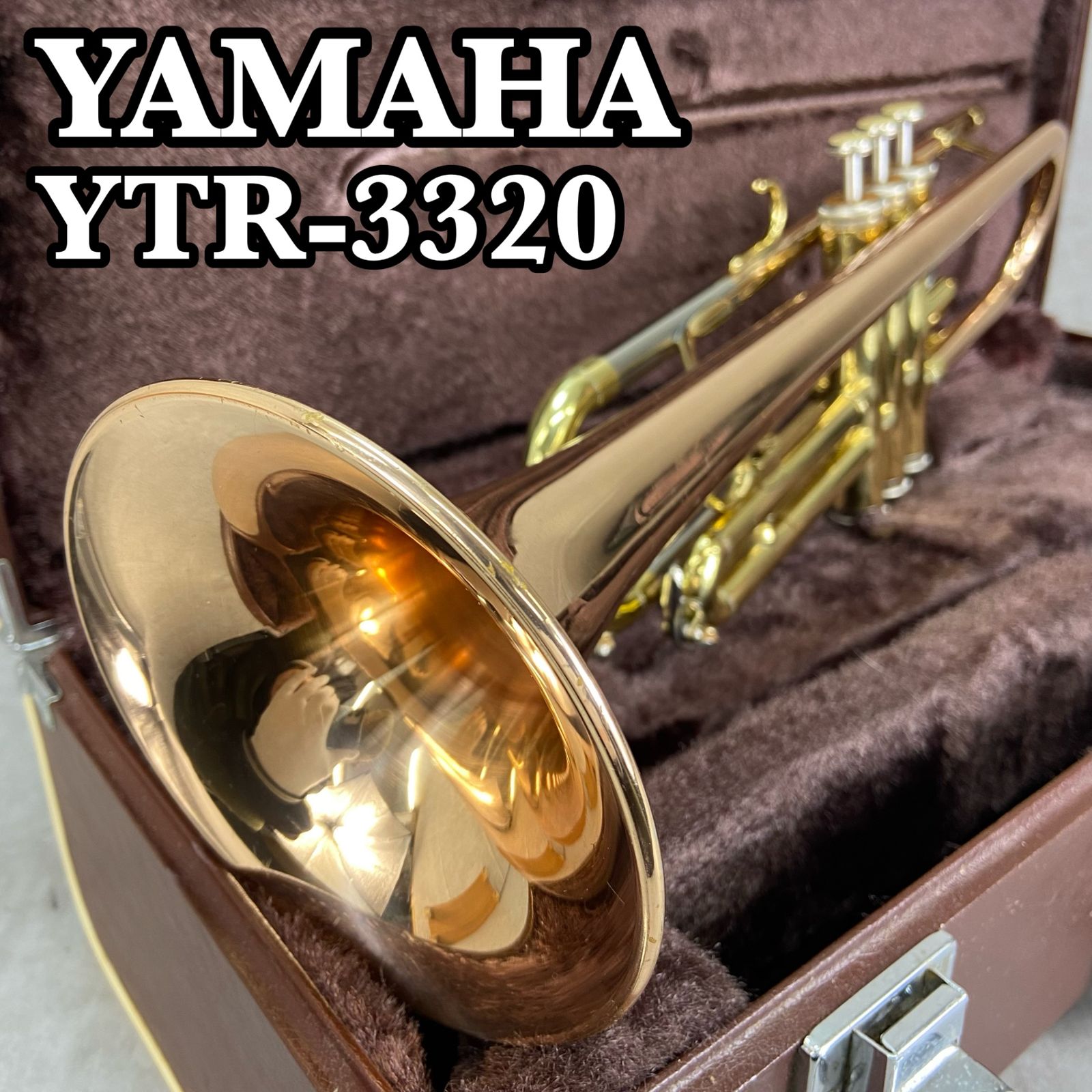 YAMAHA ヤマハ B♭トランペット trumpet 管楽器 YTR-3320 赤ベル レッドブラス マウスピース ハードケース - メルカリ