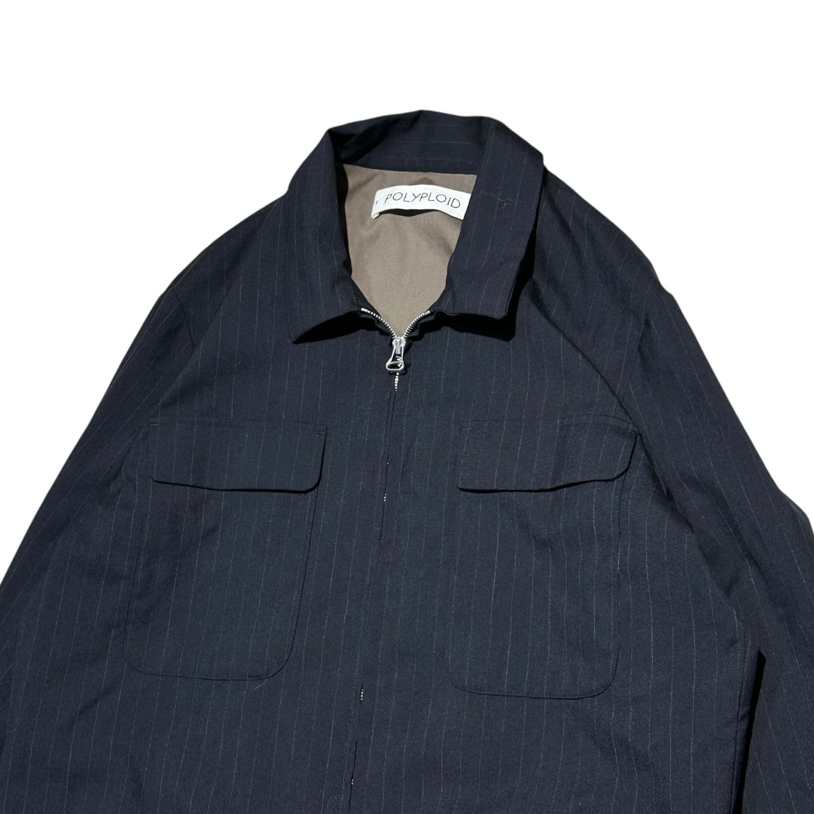 ポリプロイド POLYPLOID BOMBER JACKET M 秋服メンズ POLYPLOID(ポリプロイド) Striped Bomber Jacket ストライプ