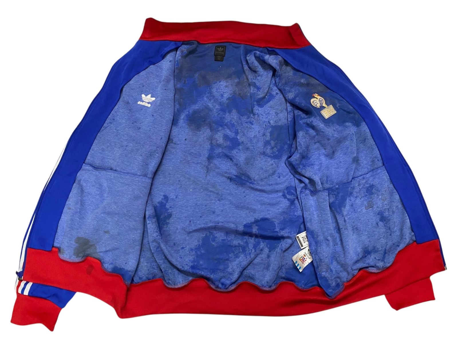 adidas フランス代表　トラックジャケット　Oサイズ　トリコロール adidas フランス代表 トラックジャケット Oサイズ トリコロール