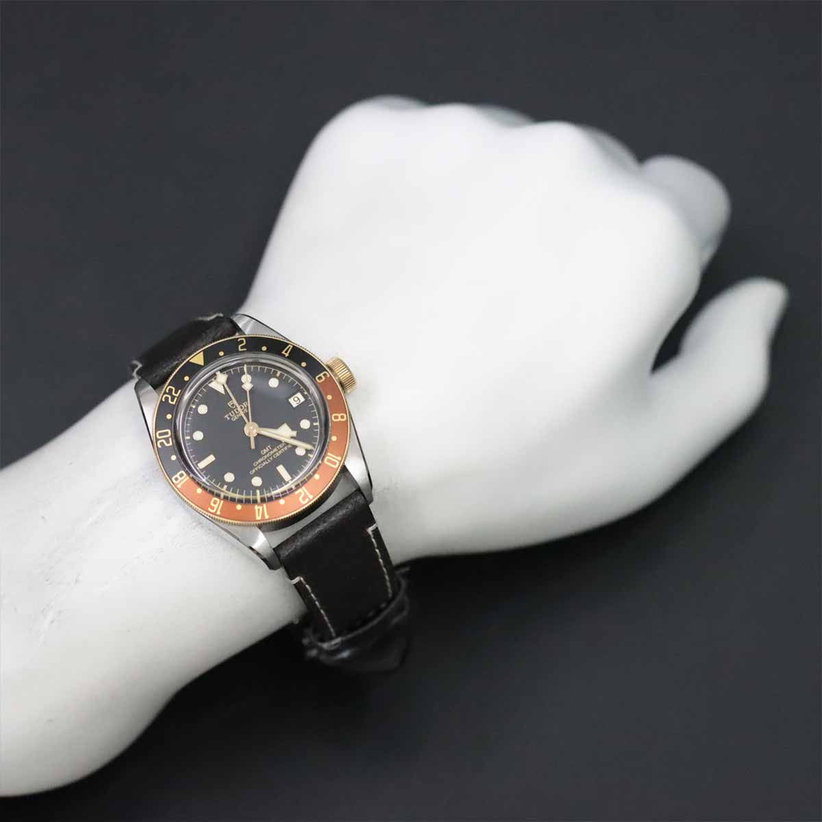 チューダー チュードル TUDOR ブラックベイGMT S&G コンビ 79833MN メンズ 腕時計 デイト K18YG 自動巻き Black Bay GMT 90250200