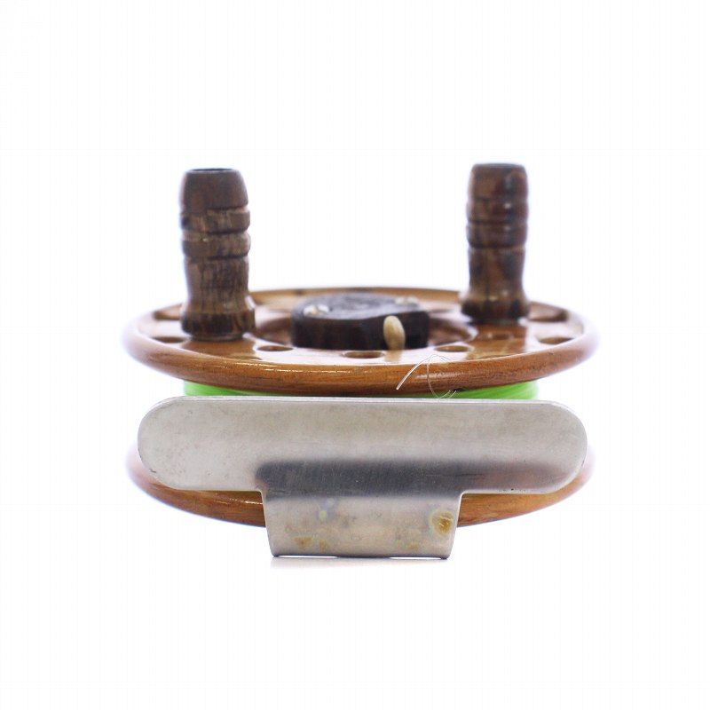 つるや釣具 太鼓リール タイコリール 木製 黒鯛 ヘチ チヌ 釣り ロゴ