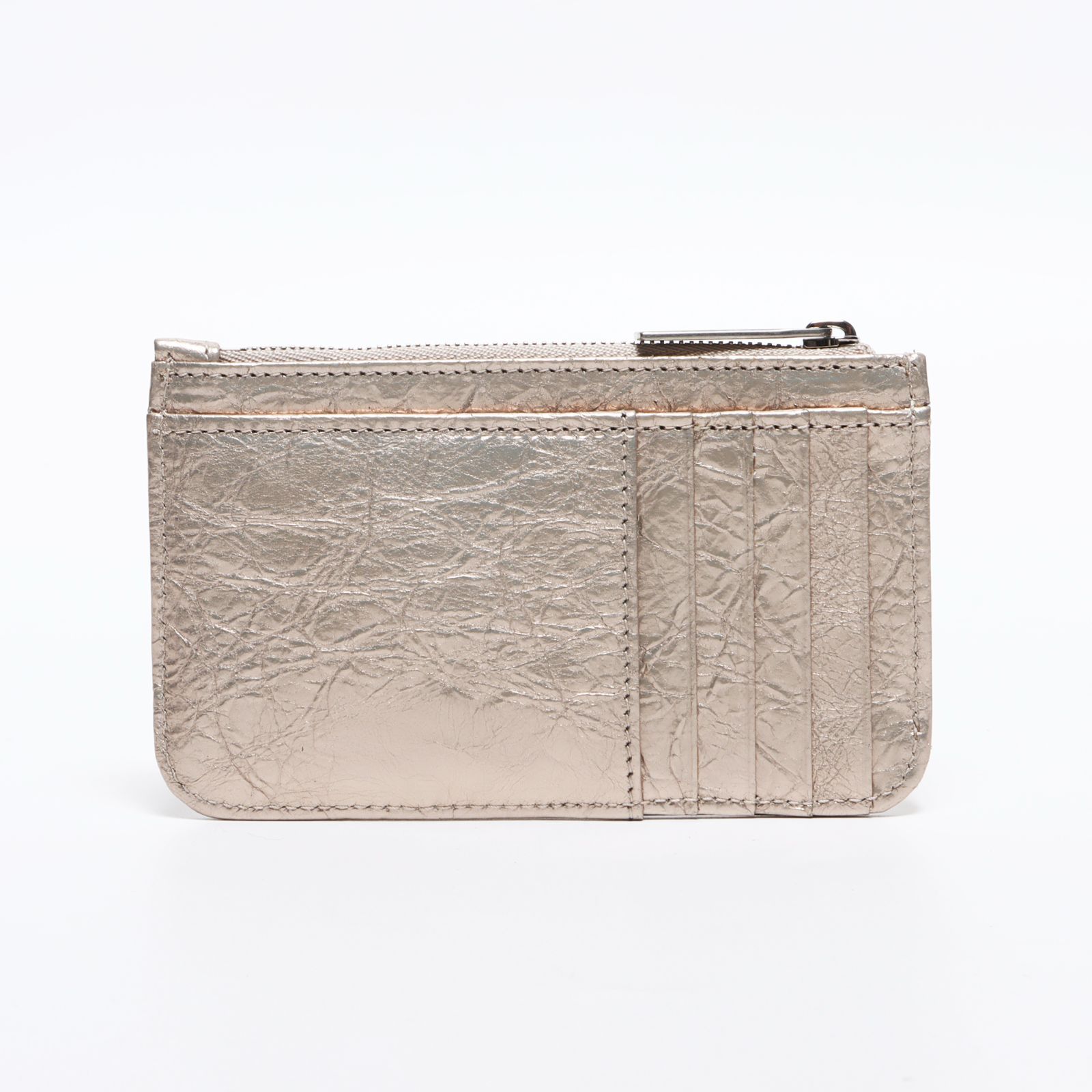 BALENCIAGA MONACO LONG コイン&カードホルダー レザー ベージュ
