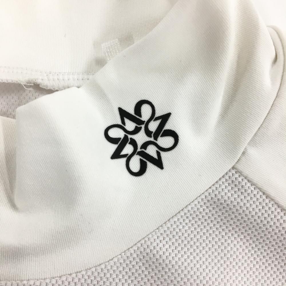 超美品】セントアンドリュース 長袖ハイネックシャツ 白 身頃メッシュ