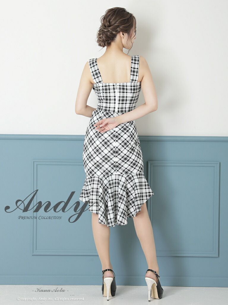 イエロー[AN-ON2746]【Andy/アンディ】チェック/ セットアップ  