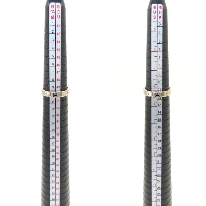Cartier カルティエ ミニラブリング 指輪 ホワイトゴールド 10号 磨き