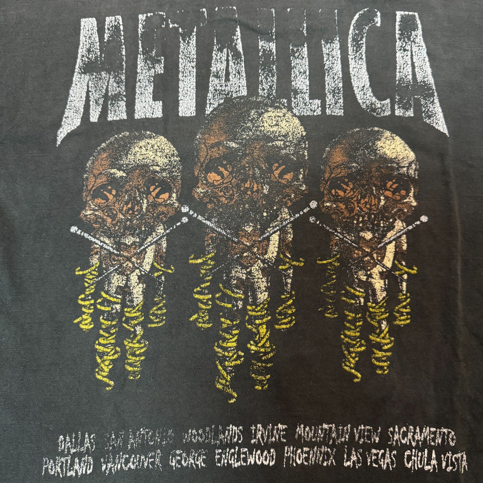 90s Metallica Reload Tour 1998 ロゴ プリント Tシャツ XL